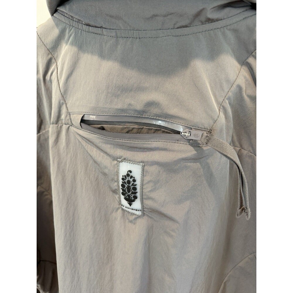 Free People Movement Peace Out Outer Shell Jacket Women’s Size S Gunmetal Gray - Picture 6 of 14